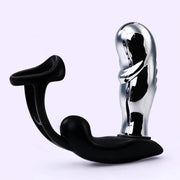 Thor E-Stim prostate massager in Satin Silver