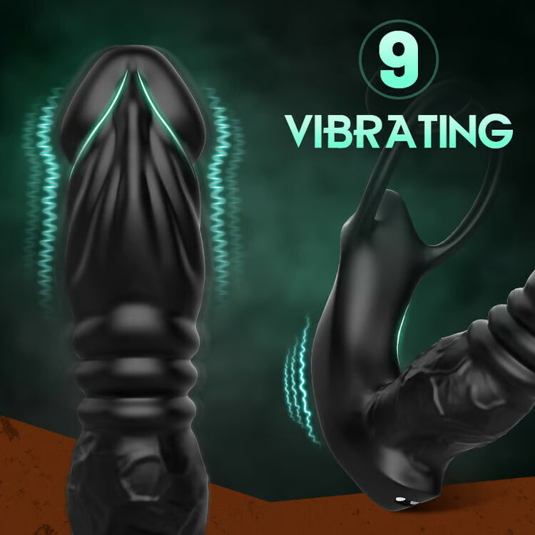 Bluetooth Vibrating & Thrusting Dual-Ring Prostate Massager