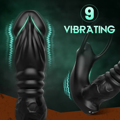 Bluetooth Vibrating & Thrusting Dual-Ring Prostate Massager