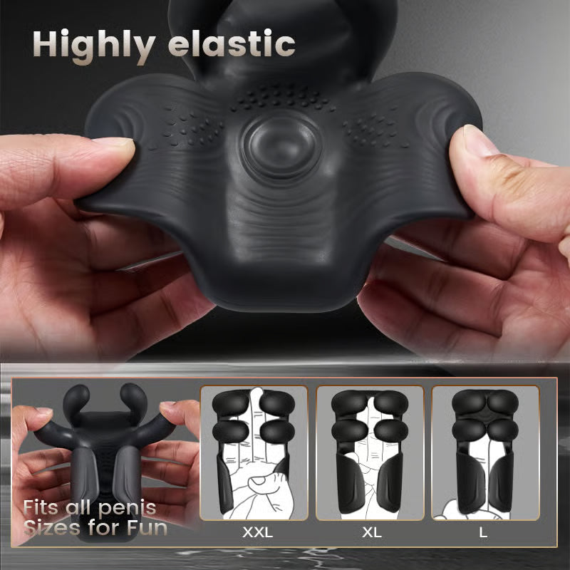 PulseGrip Glans Vibrator – Penis Training & Tapping Masturbator for Men