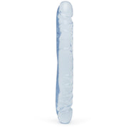 Double Ended Realistic Flexible Clear Jelly Long Dildo
