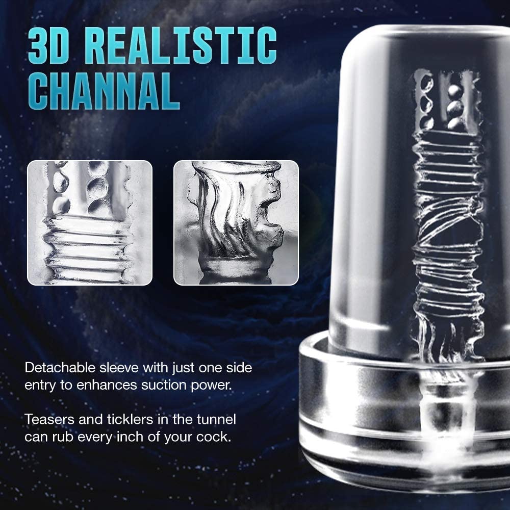 Electric Male Masturbator Cup with Visible Enlargement Function