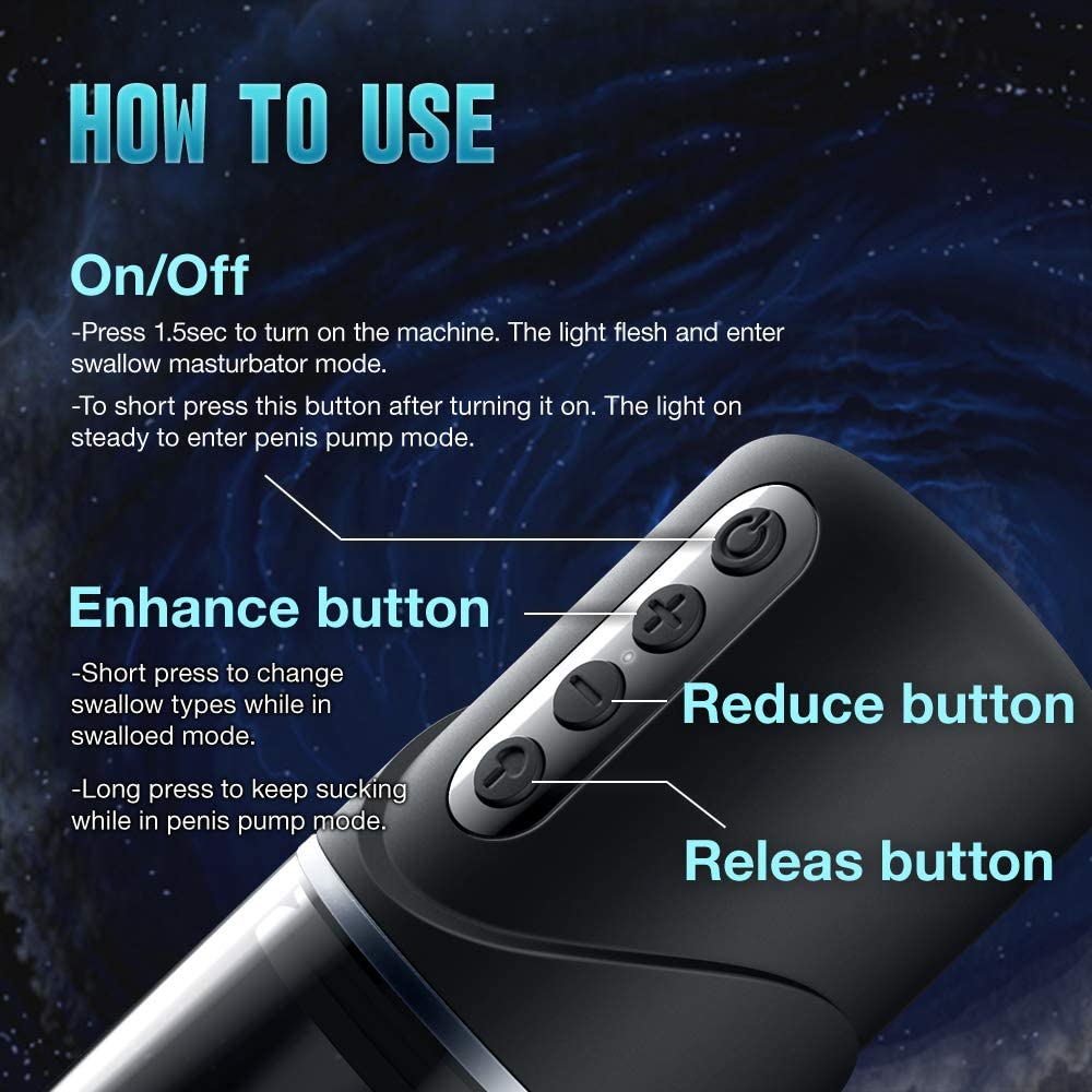 Electric Male Masturbator Cup with Visible Enlargement Function
