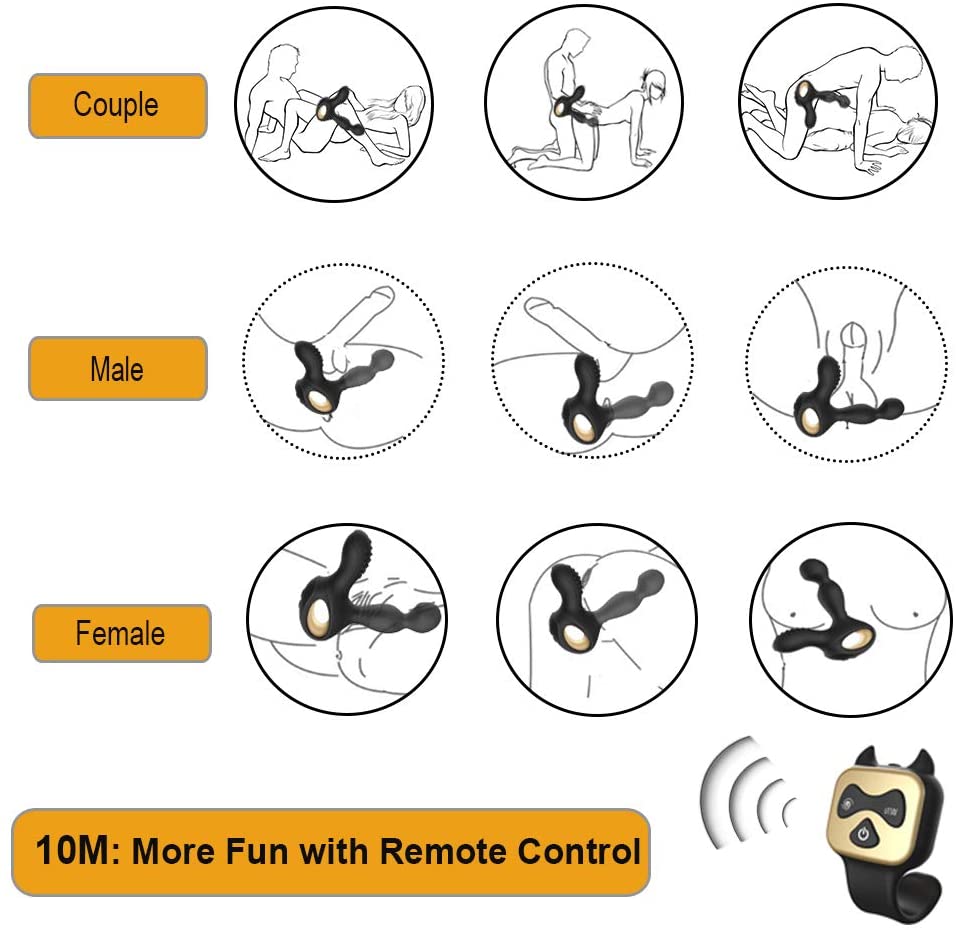 Wireless Heating Prostate Massager Anal Sex Toy