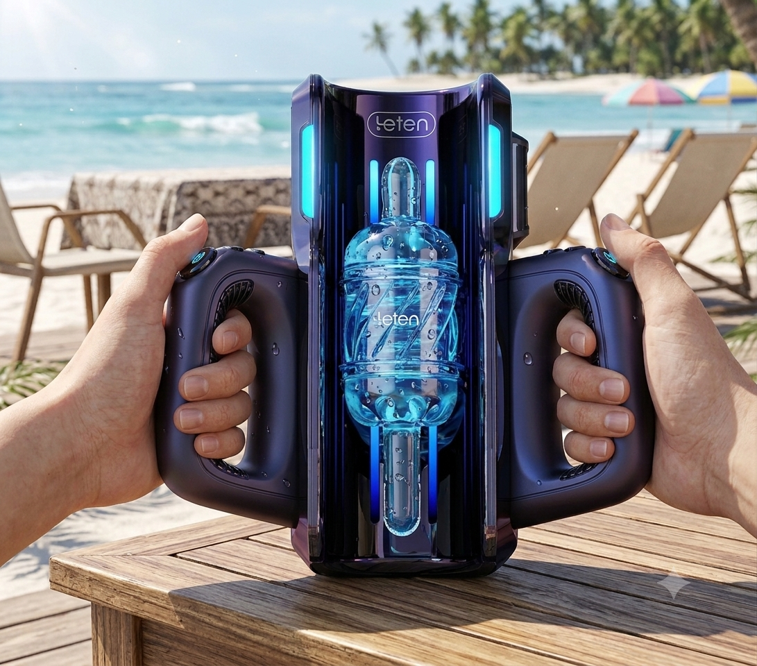 10 THRUSTING HIGH-SPEED MOTOR MASTURBATOR CUP WITH PHONE HOLDER