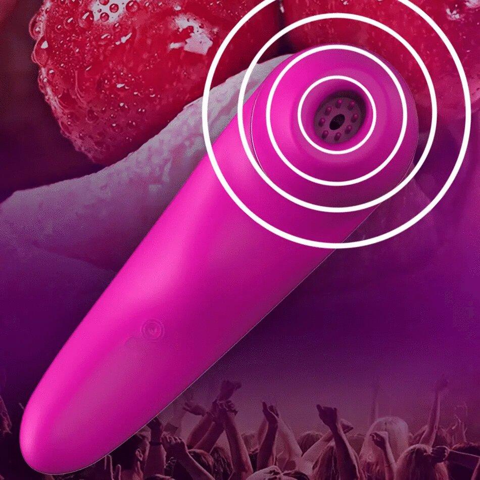 Oral Sex licking tongue vibrating vibrator