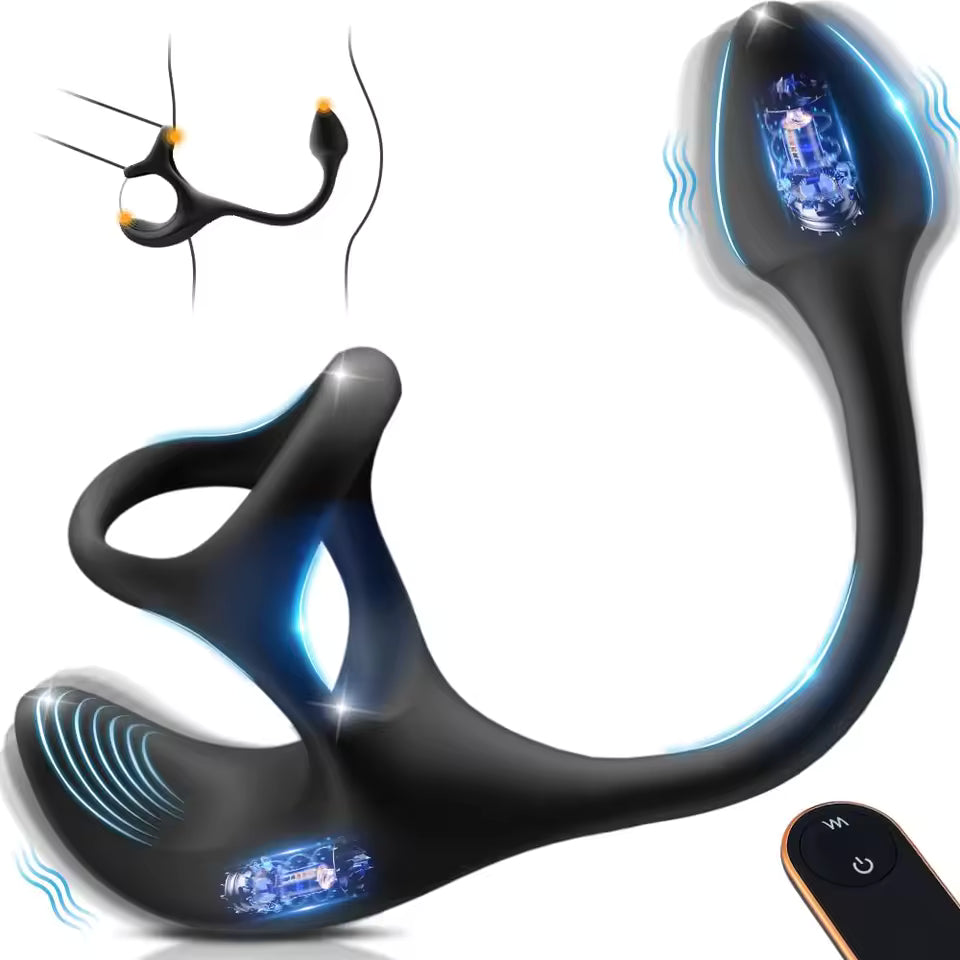 AlphaPlug Prostate Massager for Men with Vibrating Cock Ring