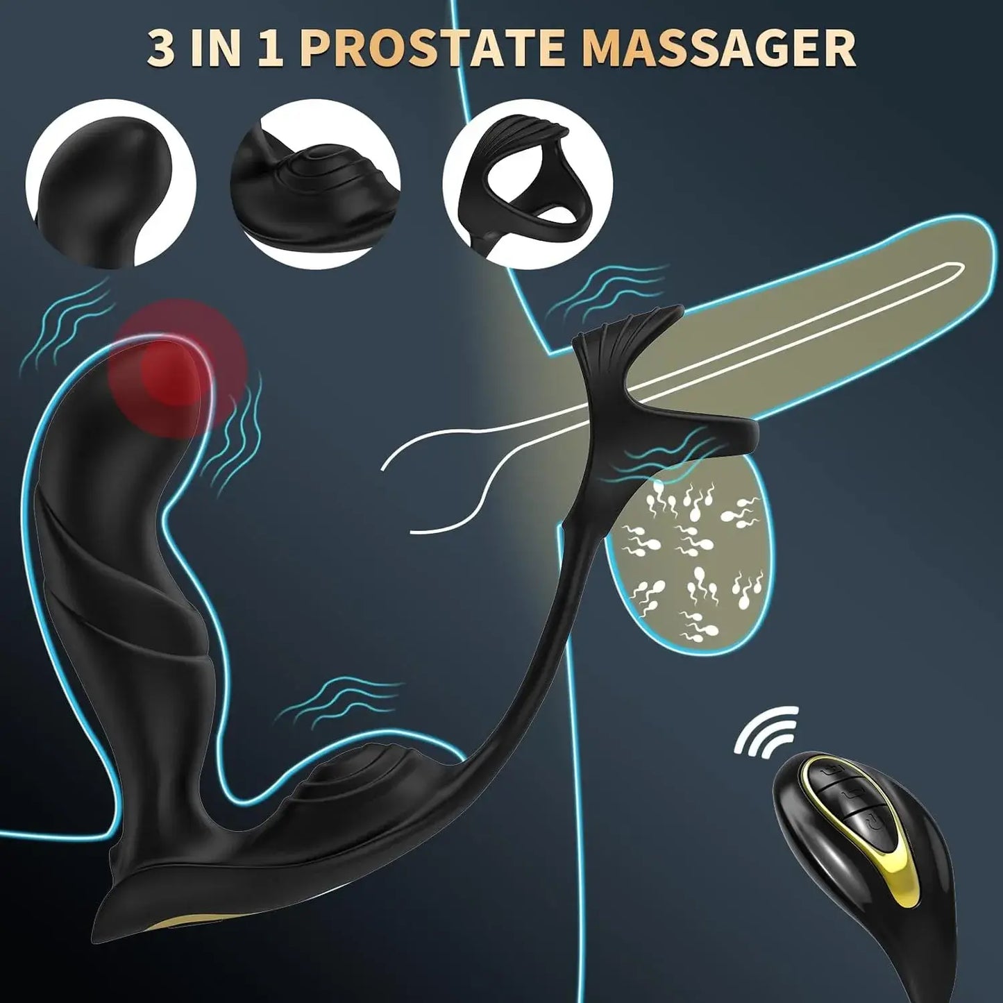 Vortex – Remote Thrusting Anal Vibrator & Cock Ring