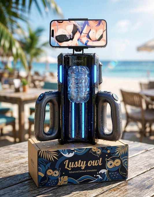 10 THRUSTING HIGH-SPEED MOTOR MASTURBATOR CUP WITH PHONE HOLDER