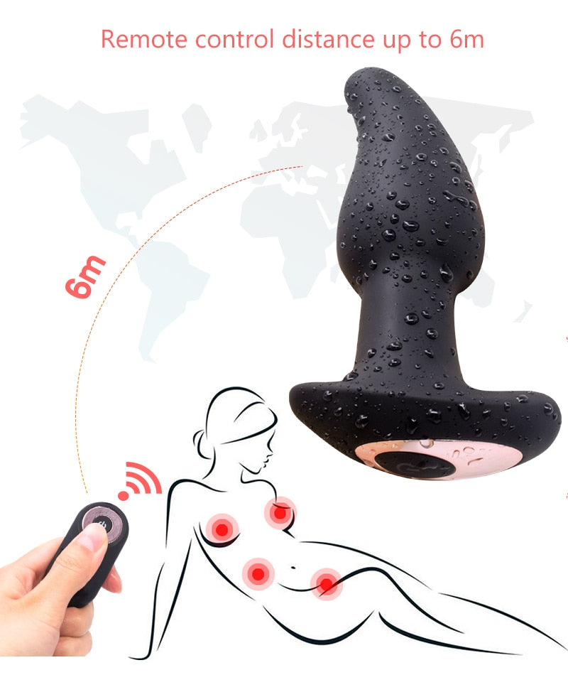 Anus Vibrator Rotation Beads Prostate Massager