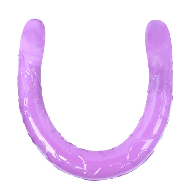 Double Long Soft Jelly Realistic Dildo