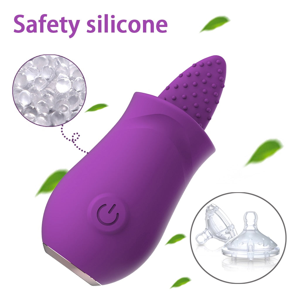 Clitoral Tongue Vibrator with 10 Strong Vibration Modes