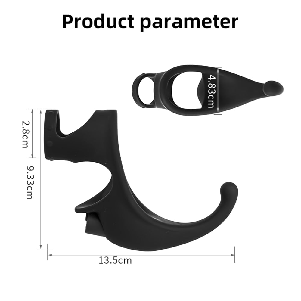 Vibrating Dual Penis Ring with Taint Teaser