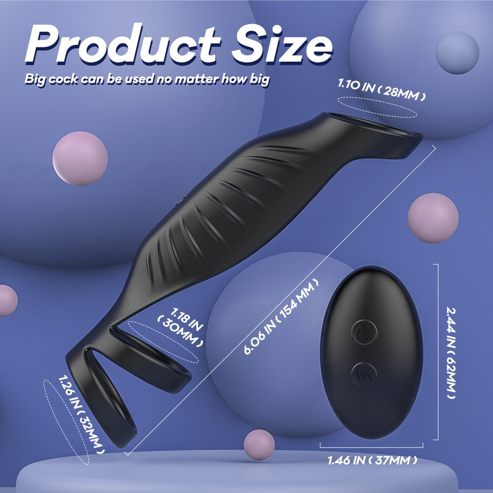 Wireless Vibrating Penis Ring Vibrator
